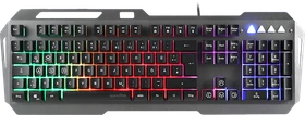 Speedlink Lunera Metal Rainbow Keyboard, schwarz, USB, DE (SL-670006-BK)
