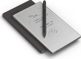 reMarkable Paper Pro Move Tablet, silber, inkl. Folio-Hülle Mosaikgewebe Basalt