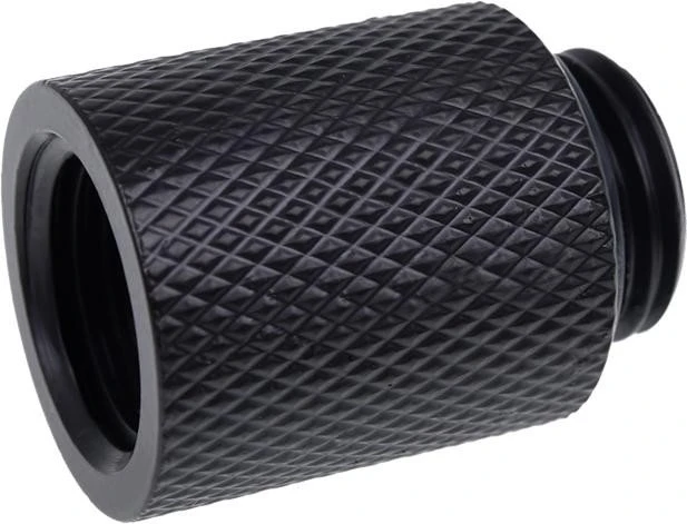 Alphacool Eiszapfen Verlängerung G1/4" auf G1/4", 20mm, schwarz