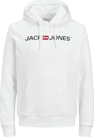 Jack & Jones Logo Hoodie weiß (Herren)
