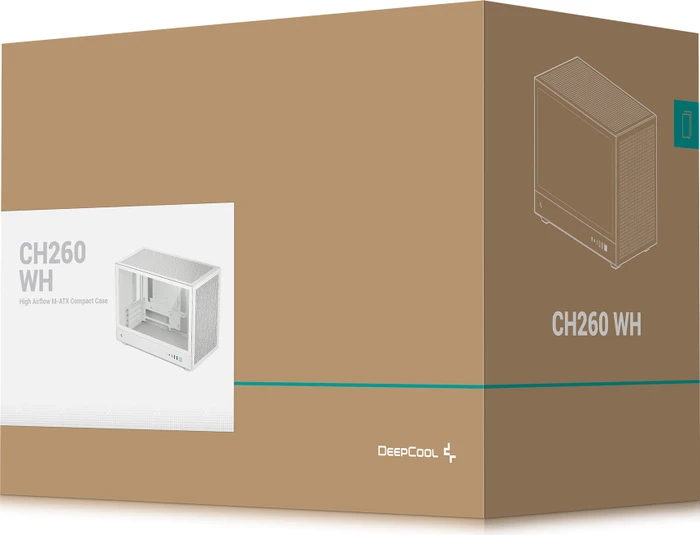 DeepCool CH260 WH, weiß, Glasfenster