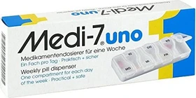 Hans-H. Hasbargen Medi 7 uno Medikamentendosierer weiß, 1 Stück