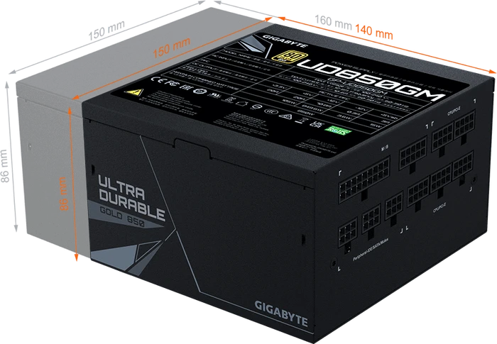 GIGABYTE UD850GM 850W, ATX 2.31