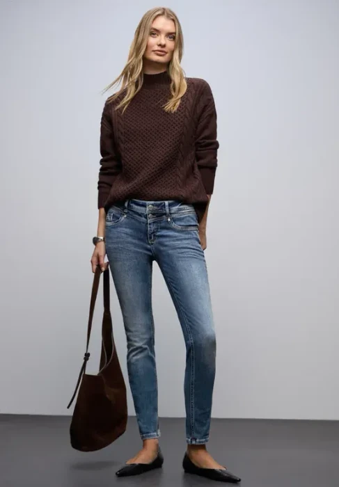 Street One York Jeans mid blue/random washed (Damen)