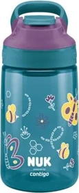NUK Contigo Easy Sip Cup Trinklernflasche, 4+J, 420ml, schmetterling blau