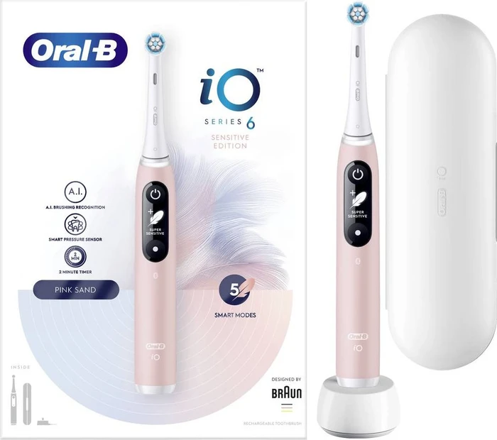 Oral-B iO Series 6 Sensitive Edition pink sand