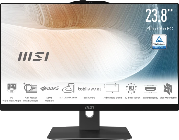 MSI Modern AM242P 1M-2088XEU, schwarz, Core 5 120U, 16GB RAM, 512GB SSD