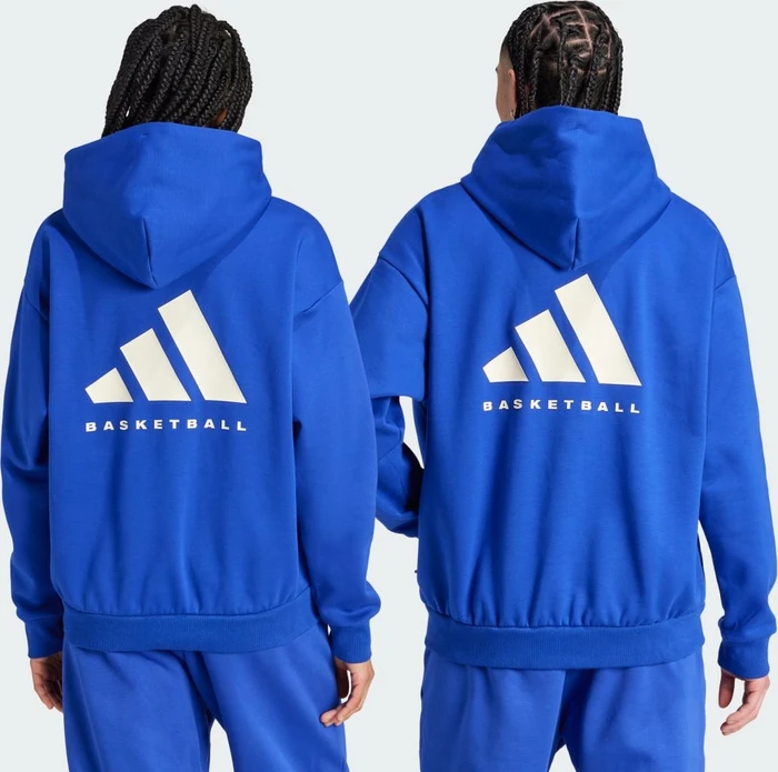 adidas Basketball Hoodie lucid blue