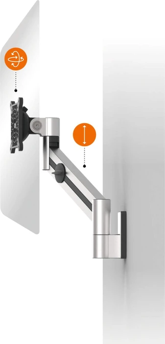 Durable Monitor Halterung silber