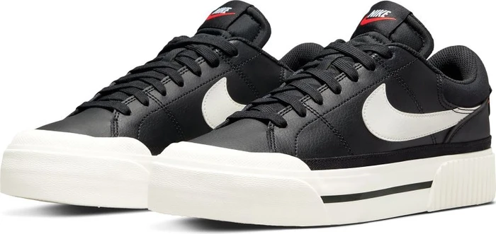 Nike Court Legacy Lift black/white/team orange/sail (Damen)
