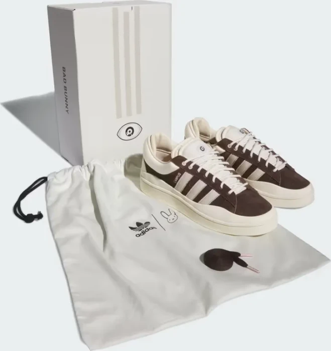 adidas Bad Bunny Last Campus dark brown/chalk white/cream white