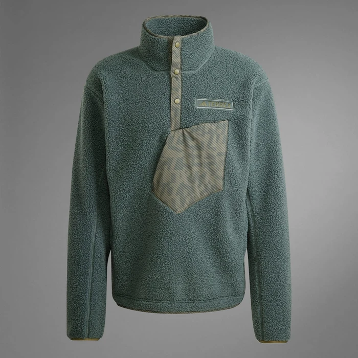 adidas Terrex Xploric High Pile Fleece Pullover legend ivy (Herren)