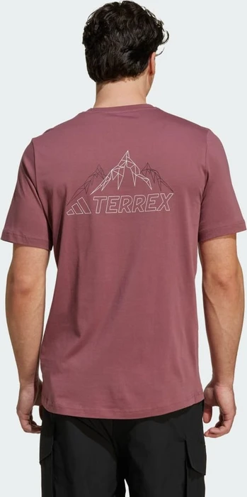 adidas Terrex Graphic T-Shirt kurzarm burgundy (Herren)