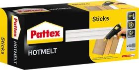 Pattex Hot Sticks Heißklebepatronen transparent, 50 Stück