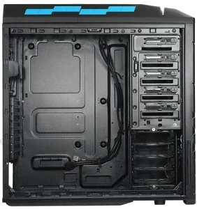 SilverStone Precision PS06 blau, Acrylfenster