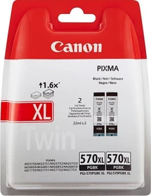 Canon Tinte PGI-570PGBK XL schwarz hohe Kapazität, 2er-Pack