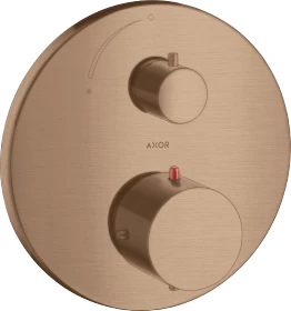 Hansgrohe Axor Starck Thermostat Unterputz mit Absperrventil brushed red gold