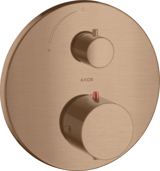 Hansgrohe Axor Starck Thermostat Unterputz mit Absperrventil brushed red gold