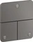 Hansgrohe Axor ShowerSelect ID softsquare Kontrollfeld Ventil für 3 Verbraucher brushed black chrome Vorschaubild