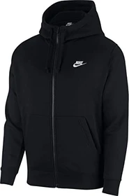 Nike Sportswear Club Fleece Hoodie schwarz/weiß (Herren)