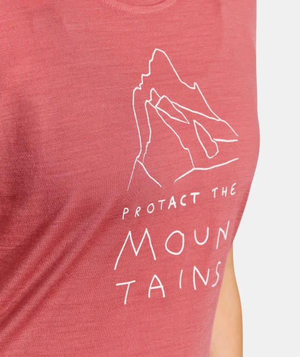 Ortovox 150 Cool Mountain Protector Funktionsshirt kurzarm wild rose (Damen)