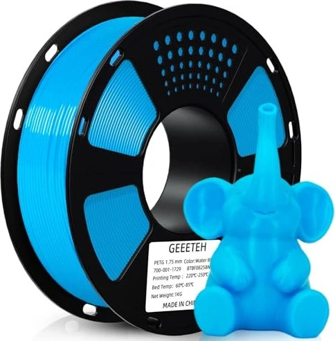 Geeetech PETG, Water Blue, Spule, 1.75mm, 1.00kg