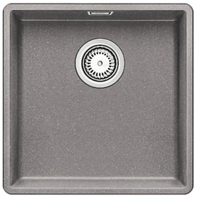 Blanco Subline 400-F Einbau Becken mittig mit Ablauffernbedienung alumetallic
