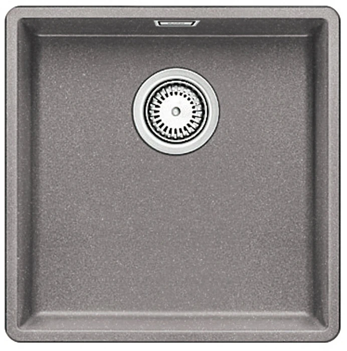 Blanco Subline 400-F Einbau Becken mittig mit Ablauffernbedienung alumetallic