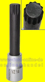 Proxxon Innenzwölfkant Steckschlüssel 1/2", M14x100mm