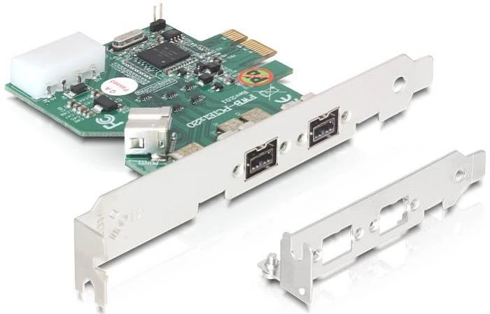 DELOCK PCIe Karte > FireWire B 2+1 Port (IEEE 1394b) Image