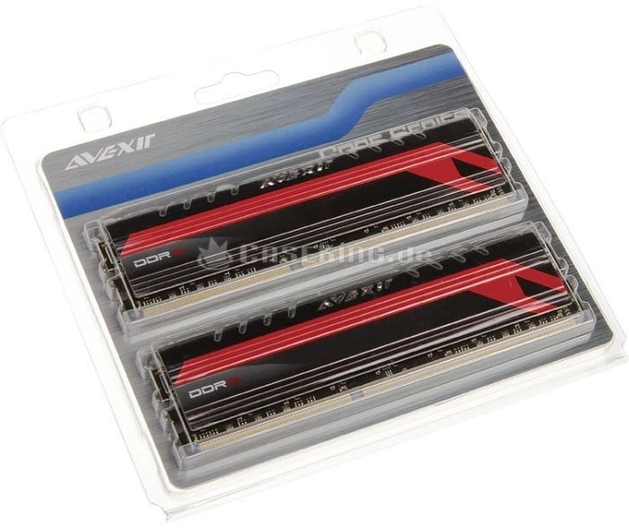 Avexir Core Series MPower Edition LED rot UDIMM 8GB Kit, DDR3-1600, CL9-9-9-24