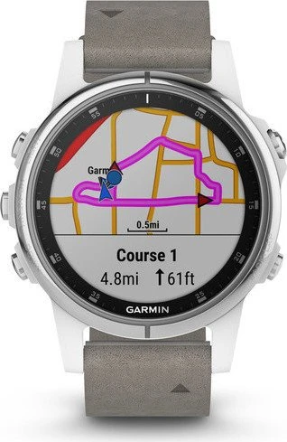 Garmin Fenix 5S Plus Sapphire grau