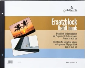Goldbuch Ersatzblock Schraubalbum 38x30 30 Seiten schwarz