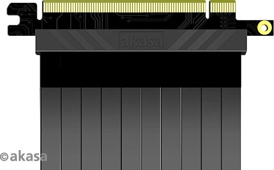 Akasa Riser Black X2 Mark IV Riser Card Cable, gerade, PCIe 3.0, 1m