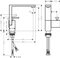 Hansgrohe AXOR Edge Einhebel-Waschtischmischer 190 mit Push-Open Ablaufgarnitur diamantschliff chrom Vorschaubild