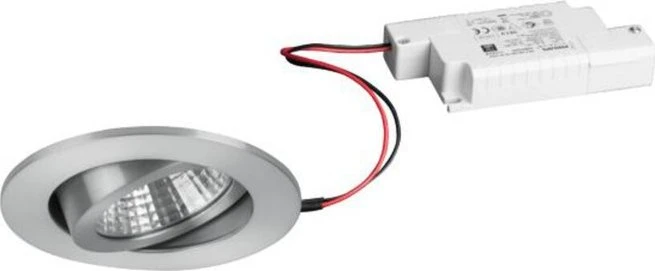 Brumberg SEVEN-R LED Einbauleuchte 2700K rund alu matt