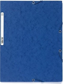 Exacompta Sammelmappe Colorspan 400g/m² mit Gummizug, A4, blau, 25er-Pack