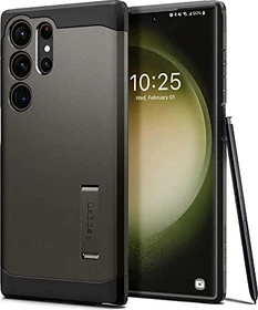Spigen Tough Armor für Samsung Galaxy S23 Ultra Gunmetal