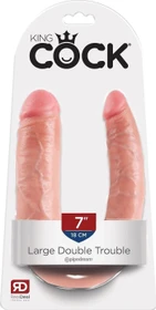 Pipedream Large Double Trouble Dildo flesh