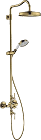 Hansgrohe Axor Montreux Showerpipe mit Thermostat und Kopfbrause 240 1jet polished gold optic