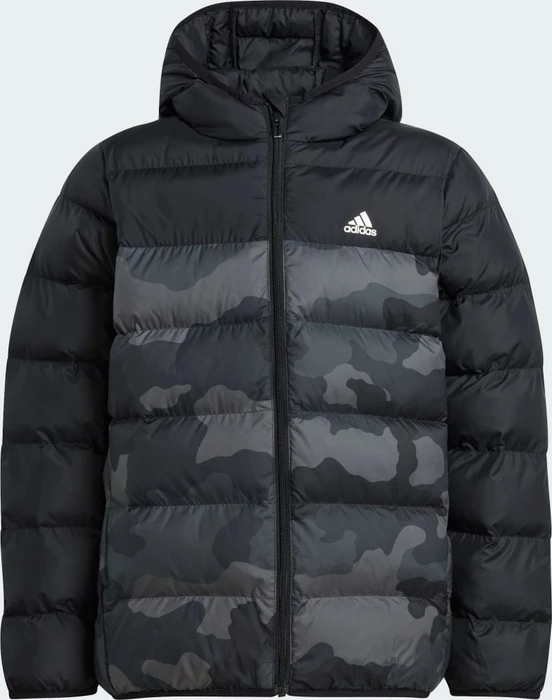 adidas Synthetic Down Allover Print Funktionsjacke black/grey six (Junior)