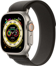 Apple Watch Ultra mit Trail Loop M/L schwarz/grau