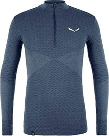 Salewa Zebru Responsive Half-Zip Funktionsshirt langarm dark denim (Herren)