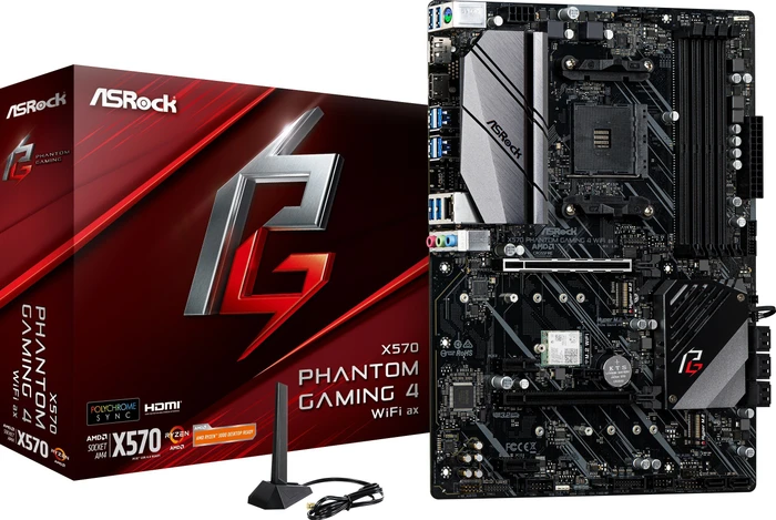 ASRock X570 Phantom Gaming 4 WiFi ax (AMD AM4)