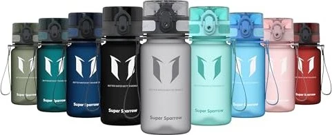 Super Sparrow Tritan Trinkflasche 350ml grau