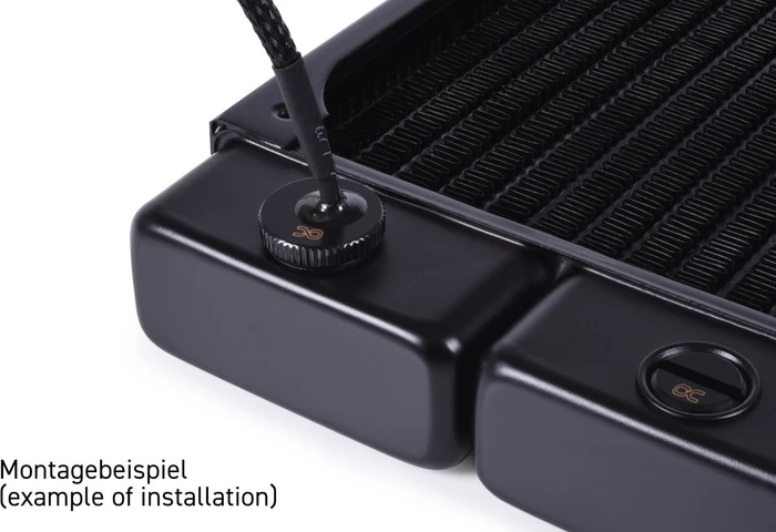 Alphacool Eiszapfen Temperatursensor flach verchromt, G1/4