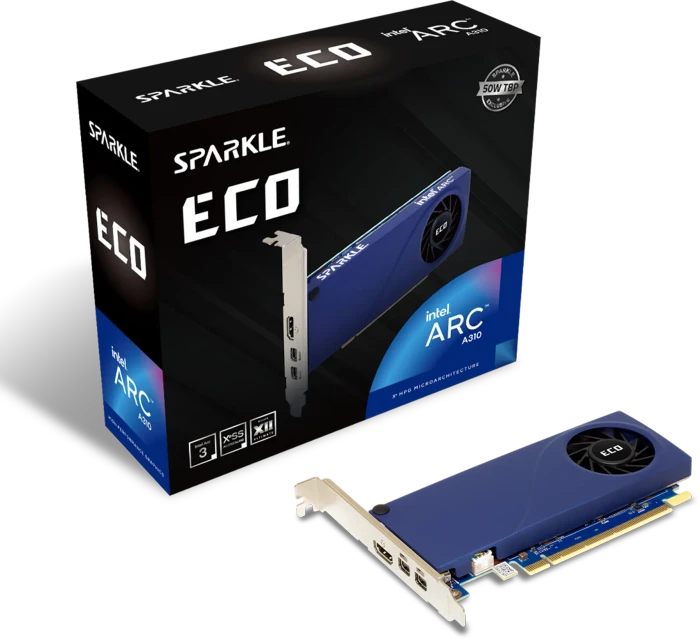 Sparkle Arc A310 ECO, SA310C-4G, 4GB GDDR6, HDMI, 2x mDP