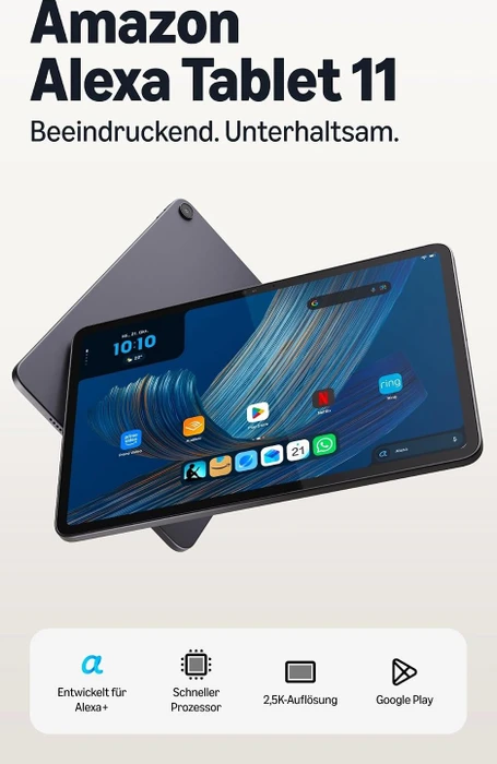 Amazon Alexa Tablet 11, Graphit, 64GB, mit Werbung [2026]