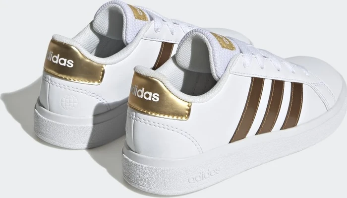 adidas Grand Court Sustainable Lace cloud white/matte gold (Junior)