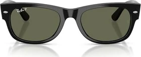 Ray-Ban RB0840S Mega Wayfarer poliert schwarz/grün